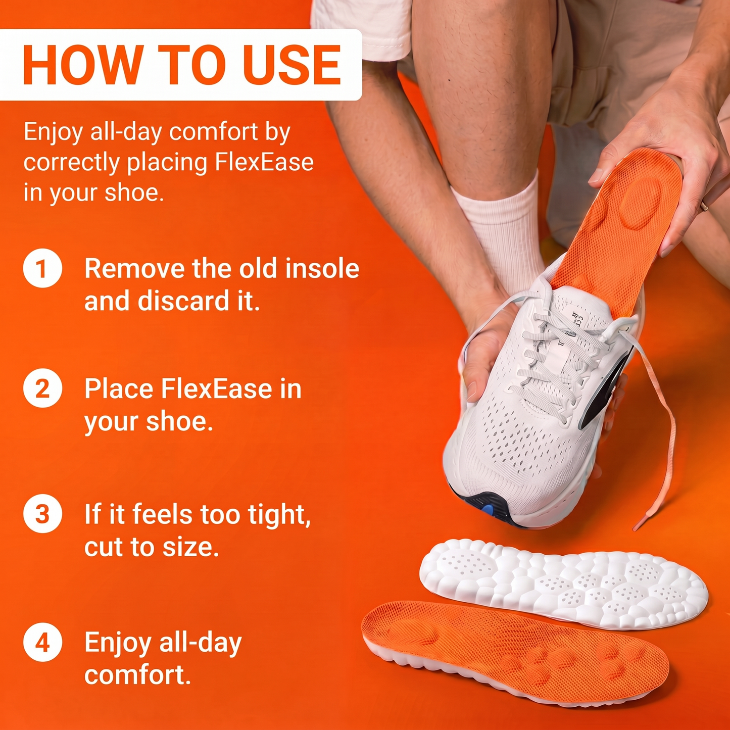 FlexEase Massage Insoles — Instant Foot Pain Relief